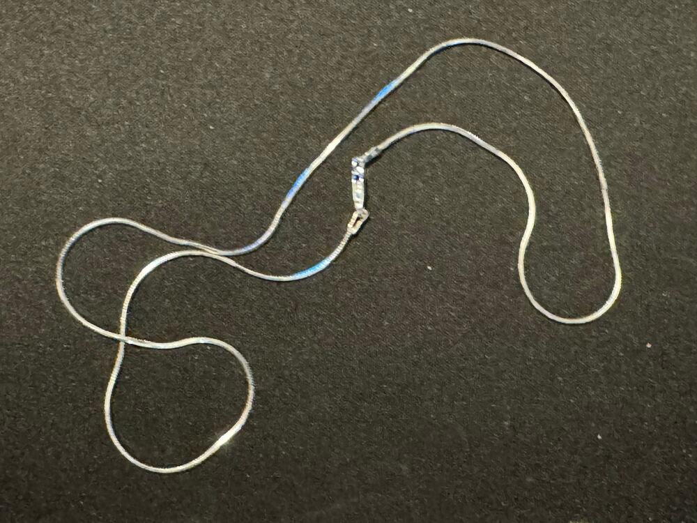 925 Sterling Silver 16in Snake Chain Necklace